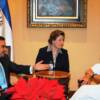 President Saca, Mrs. Frieda de García and Admiral James Stavridis